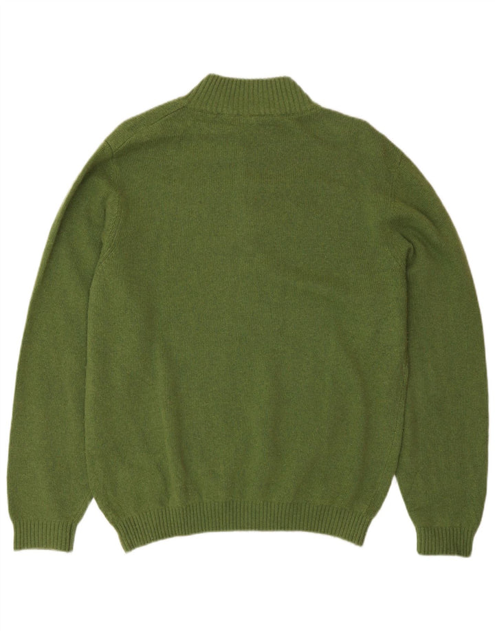 AUSTRALIAN L'ALPINA Suéter tipo jersey con cuello y botones para hombre IT 48 Verde medio