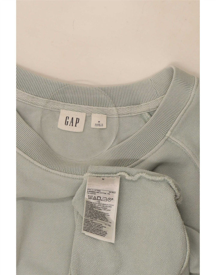 Gap Sudadera de Manga Corta para Mujer Jersey UK 44 Algodón Verde Medio