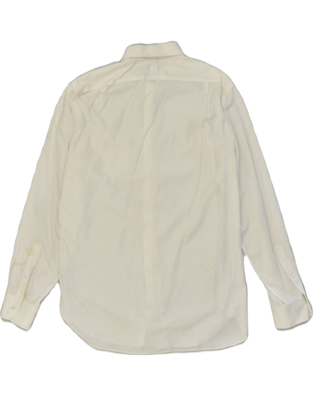J. CREW Mens NON - IRON Slim Fit Shirt Large White Cotton | Vintage J. Crew | Thrift | Second-Hand J. Crew | Used Clothing | Messina Hembry 