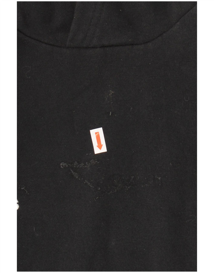 ADIDAS Hombre Sudadera con capucha Jumper Pequeño Algodón Negro