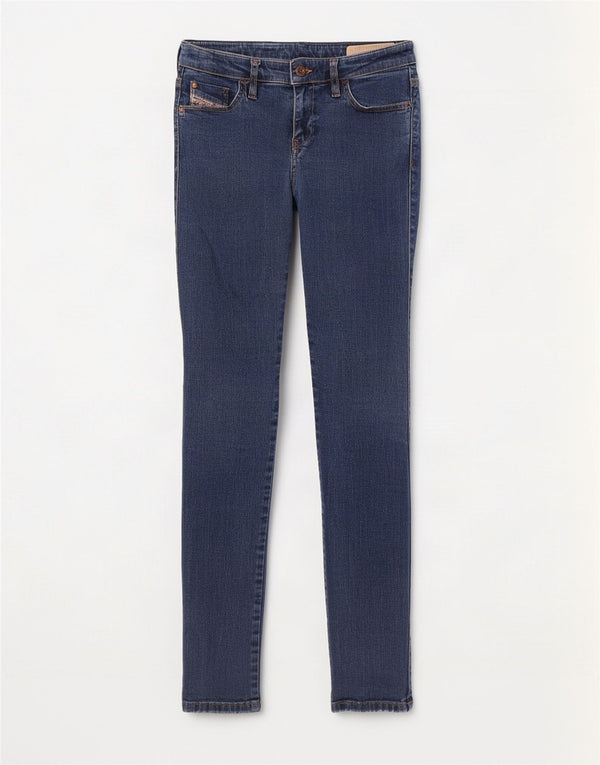 Diesel Womens Skinny Jeans W29 L31 Blue Cotton