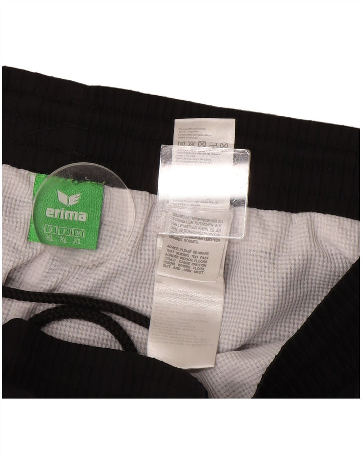 ERIMA Hombre Pantalones De Chándal Gráfico Joggers XL Negro Colorblock