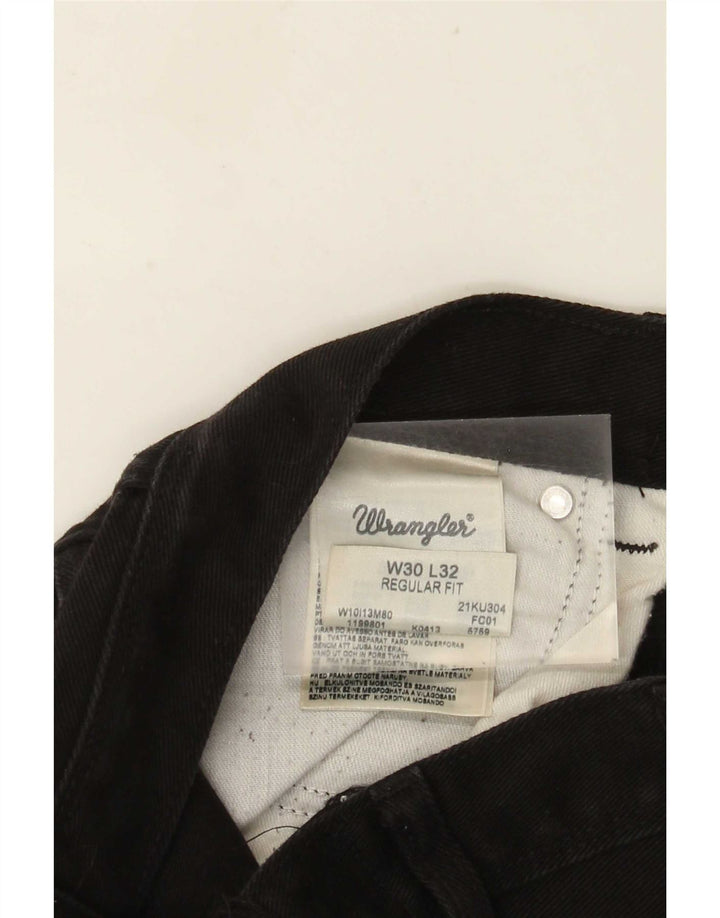 Wrangler Vaqueros rectos para hombre W30 L32 Algodón negro