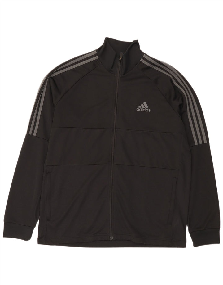 Adidas Hombre Aeroready Chándal Top Chaqueta XL Negro Poliéster