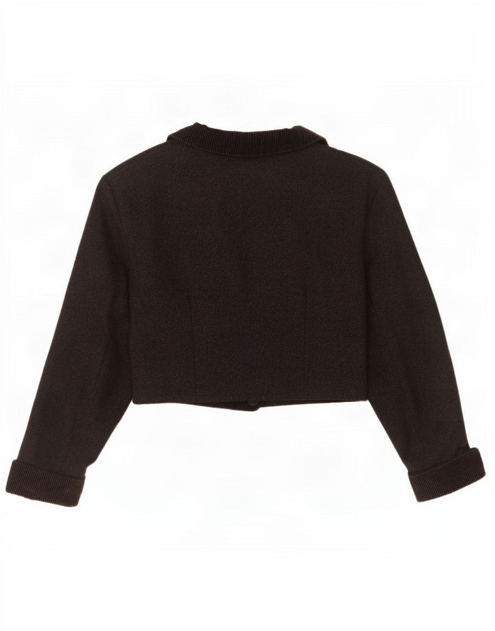 Chaqueta Bolero De Doble Botonadura Para Mujer Swinger IT 44 Lana Gris Medio