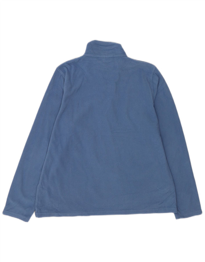 Jersey polar con cremallera y cuello para mujer de Mountain Warehouse UK 44 Poliéster azul grande