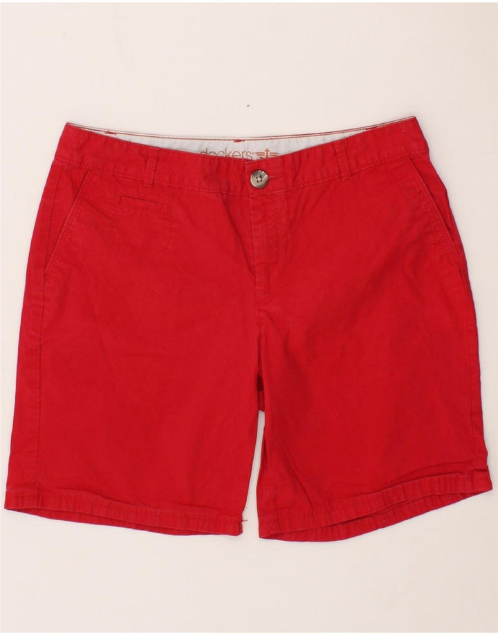 DOCKERS Womens Chino Shorts US 10 Large W32  Red Cotton Vintage Dockers and Second-Hand Dockers from Messina Hembry 