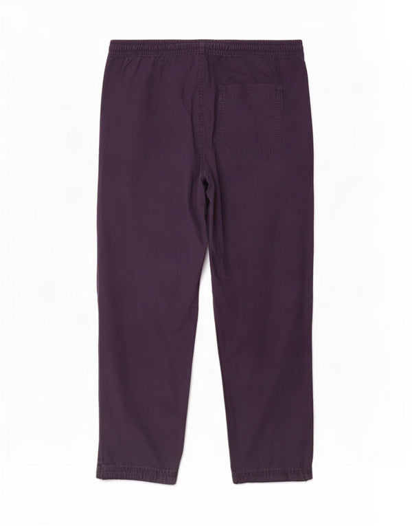 Pantalones informales rectos para mujer Marks & Spencer W36 L29 Algodón azul marino