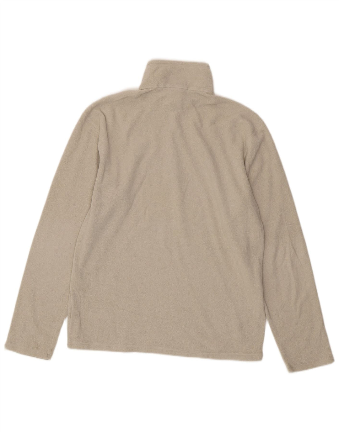 THE NORTH FACE Jersey de forro polar con cuello y cremallera para hombre, tamaño pequeño, poliéster gris