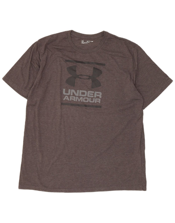 Under Armour Camiseta gráfica para hombre Top 2XL Algodón gris
