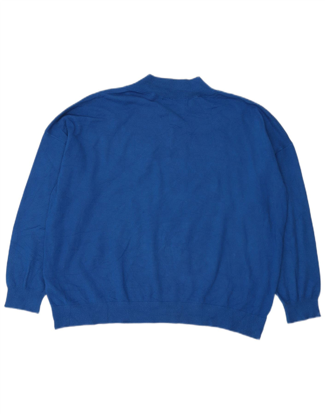 Marks & Spencer Suéter tipo jersey de gran tamaño con cuello en V para mujer UK 46 Grande Azul