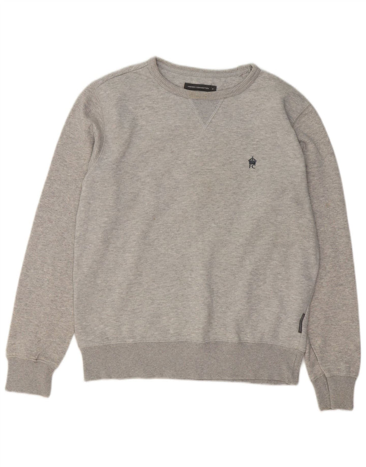 FRENCH CONNECTION Sudadera Hombre Jersey Pequeño Gris Algodón