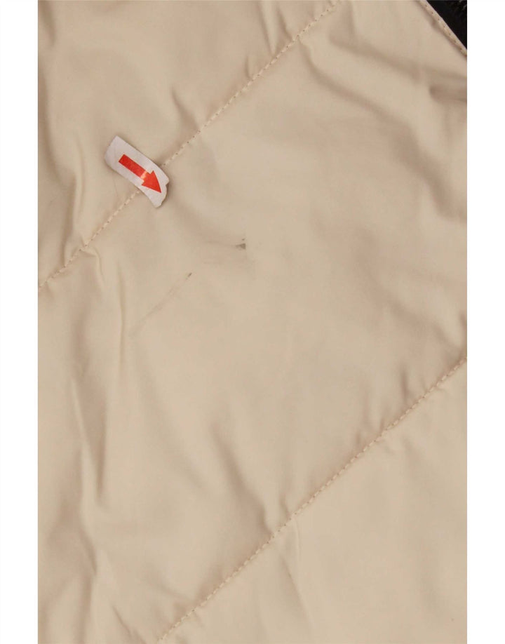 KHUJO Abrigo acolchado con capucha para mujer UK 10 Small Off White Poliéster