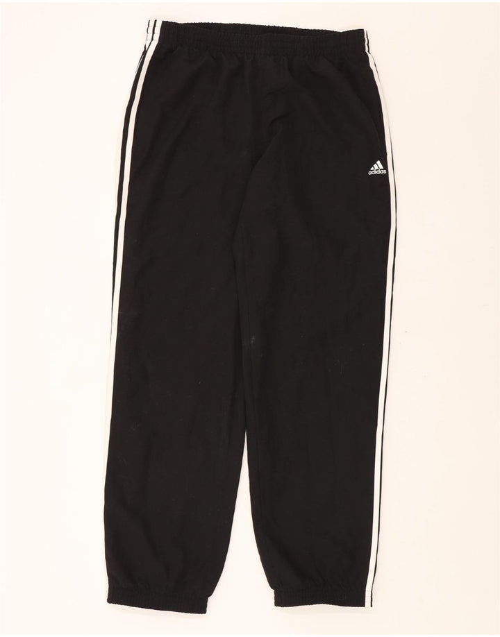 ADIDAS Hombre Climalite Chándal Pantalones Joggers Grande Poliéster Negro