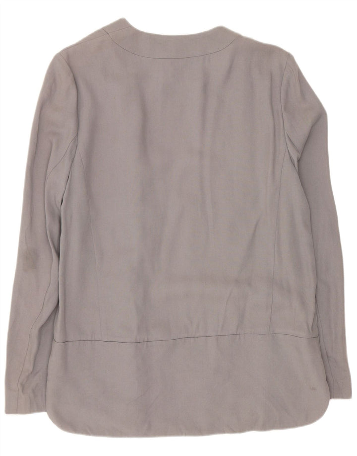 Marks & Spencer Chaqueta tipo blazer abierta para mujer UK 10 Small Grey Lyocell