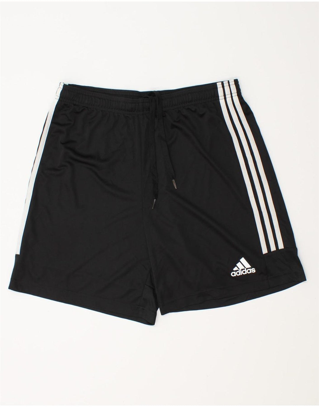 Adidas - Pantalones cortos deportivos Aeroready para hombre, tamaño grande, poliéster negro