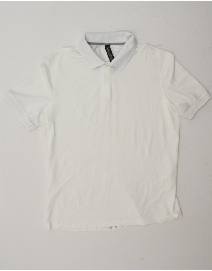 LULULEMON Polo Hombre XL Algodón Blanco