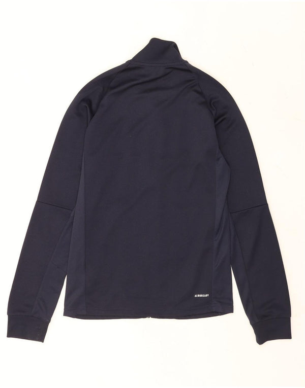 Adidas Hombre Aeroready Chándal Top Chaqueta Pequeña Azul Marino Poliéster