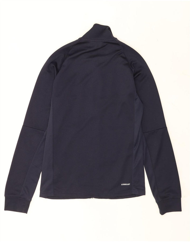 Adidas Hombre Aeroready Chándal Top Chaqueta Pequeña Azul Marino Poliéster