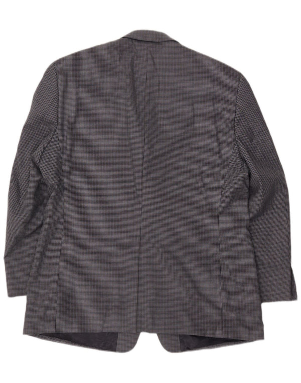 Chaps Chaqueta tipo blazer de 2 botones para hombre UK 44 2XL Lana de pata de gallo azul marino