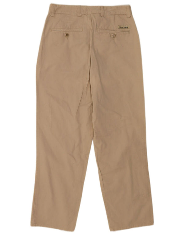Tommy Hilfiger Pantalones casuales cónicos para hombre W30 L26 Algodón beige