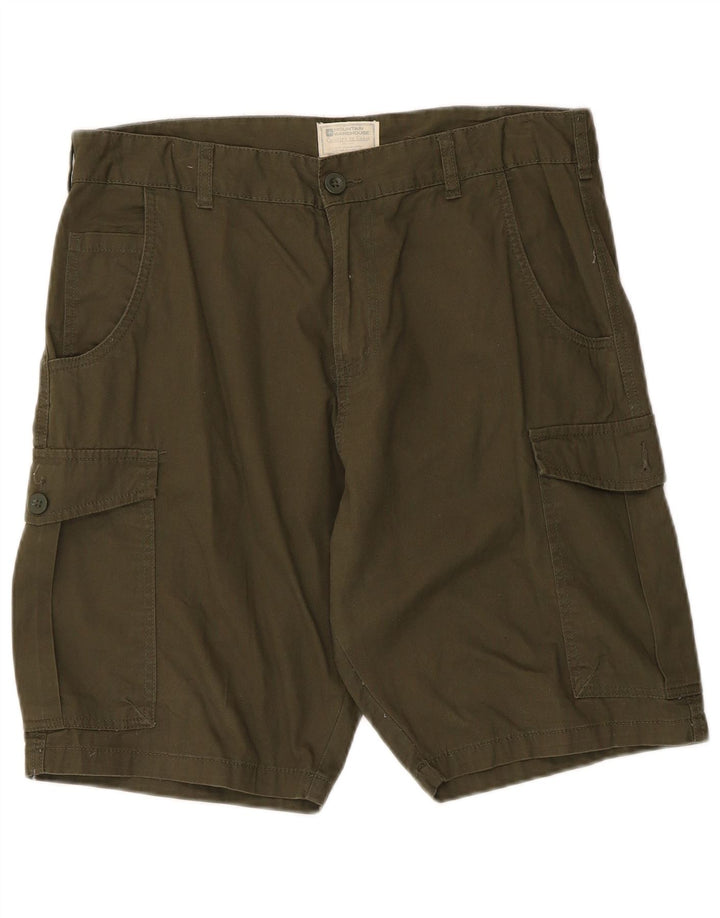Pantalones cortos tipo cargo para hombre Mountain Warehouse W34 Algodón caqui grande