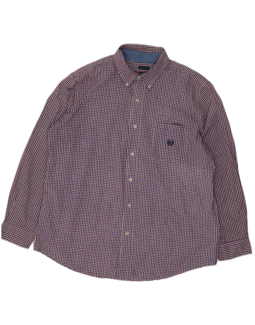 Chaps Camisa Hombre XL Algodón Vichy Azul