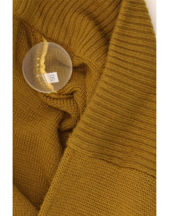 Marc Gibaldi Suéter tipo cárdigan para hombre IT 50 Medium Khaki