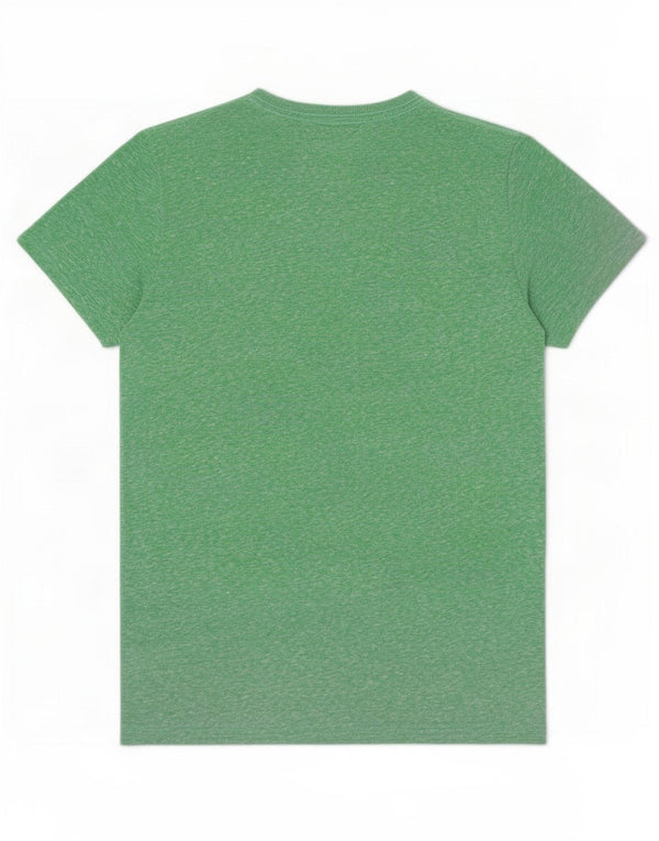 Superdry Camiseta gráfica de algodón moteado en verde medio para hombre