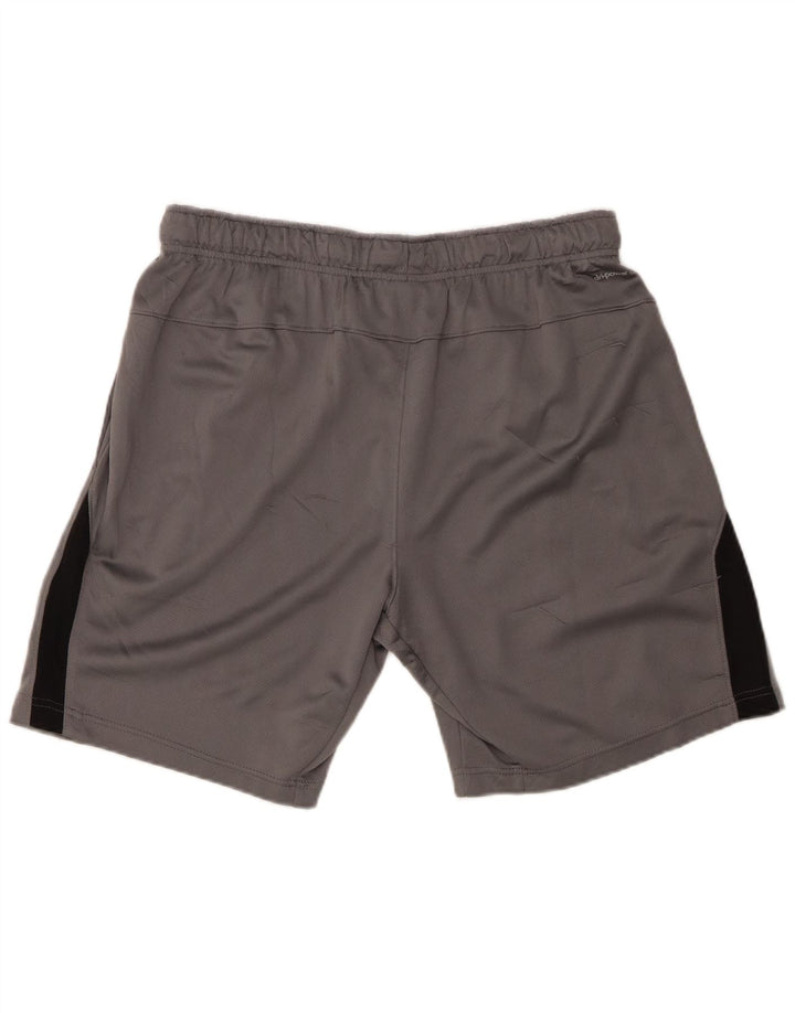 RUSSELL ATHLETIC Pantalones cortos deportivos Dri-Power para hombre Bloque de color gris grande