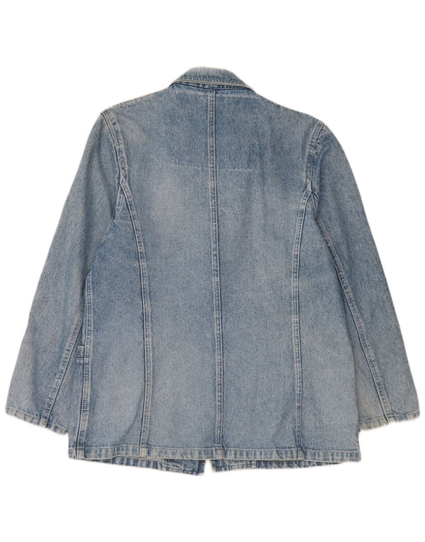Bianca Maria Caselli Chaqueta tipo blazer vaquera con 1 botón para mujer UK 44 Azul medio