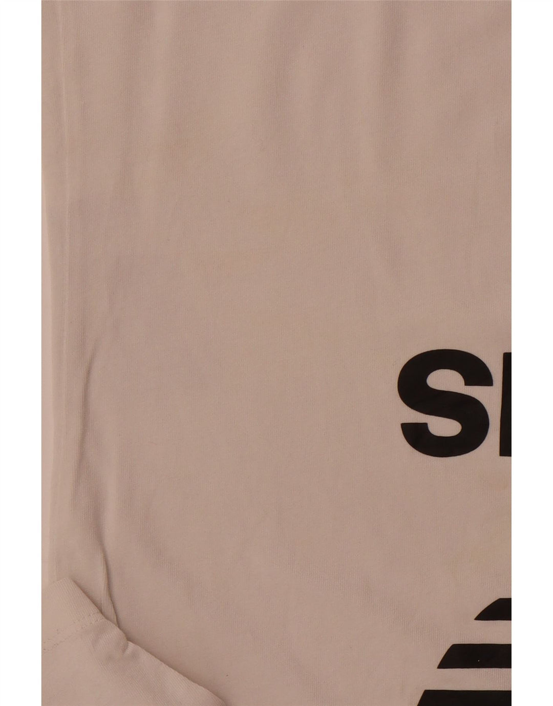 ADIDAS Camiseta gráfica para mujer Top UK 10 Small White Cotton