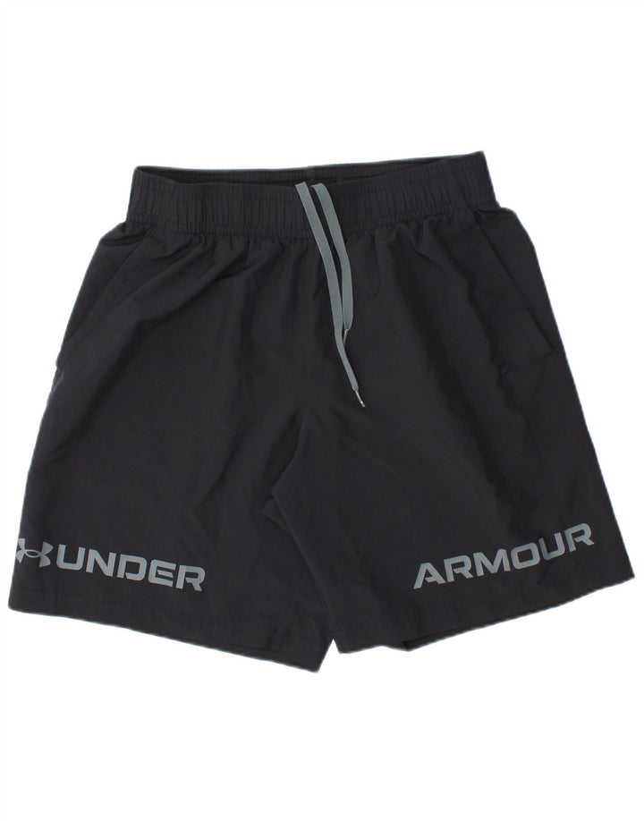 UNDER ARMOUR Pantalones cortos deportivos con gráficos para hombre, talla grande, negro