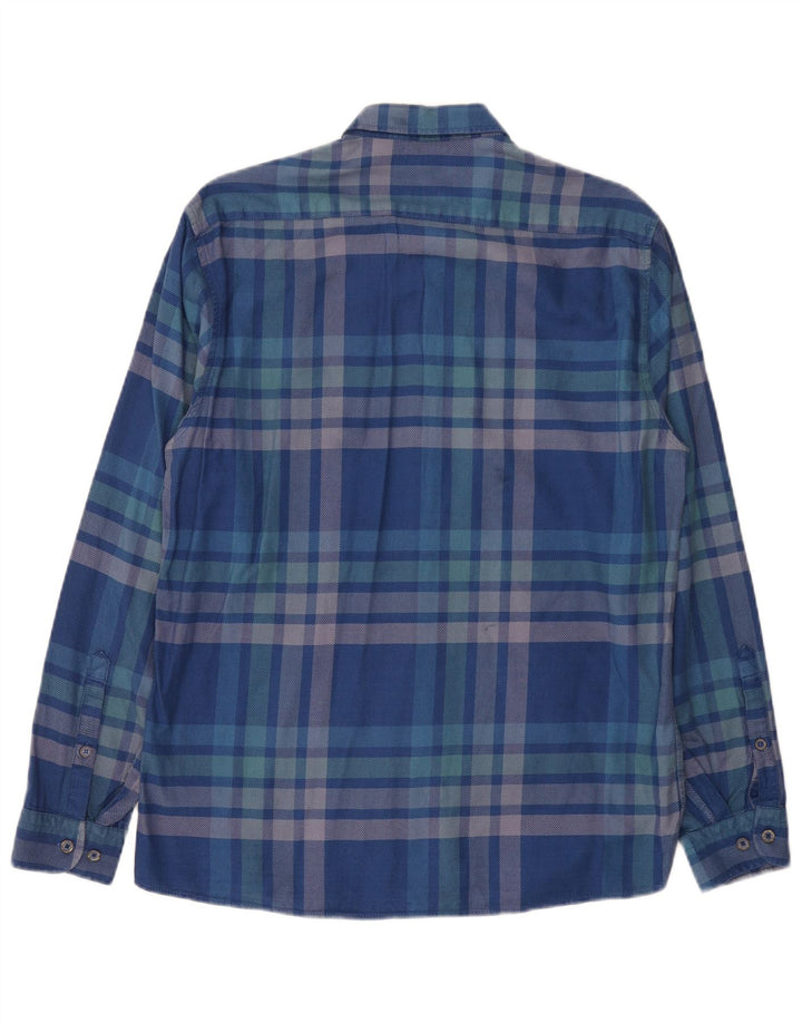 Asociación de Polo de EE. UU. Camisa Regular Fit Cuadros Azul Medio Hombre