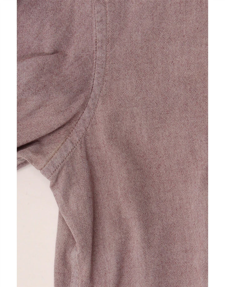 Camisa de hombre French Connection de algodón burdeos medio