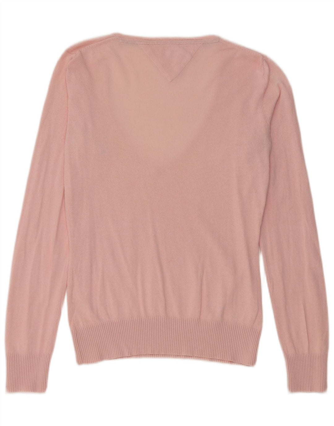 Tommy Hilfiger Suéter con cuello en V para mujer UK 12 Medium Pink