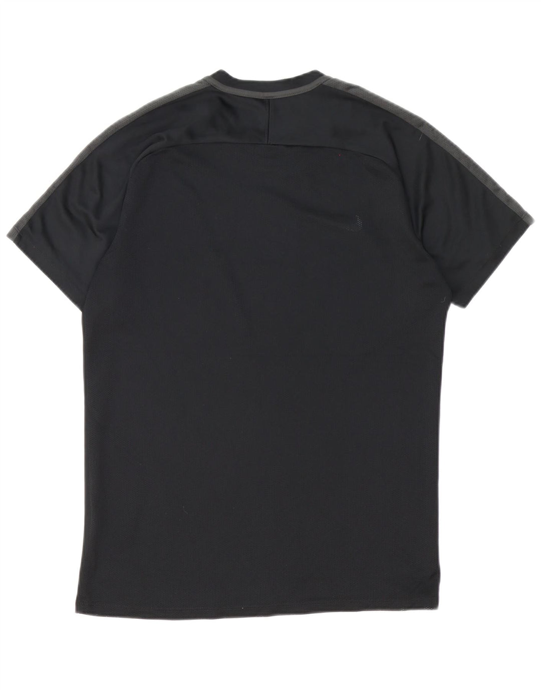 Camiseta Nike Dri Fit para hombre Top medio negro color block Poliéster