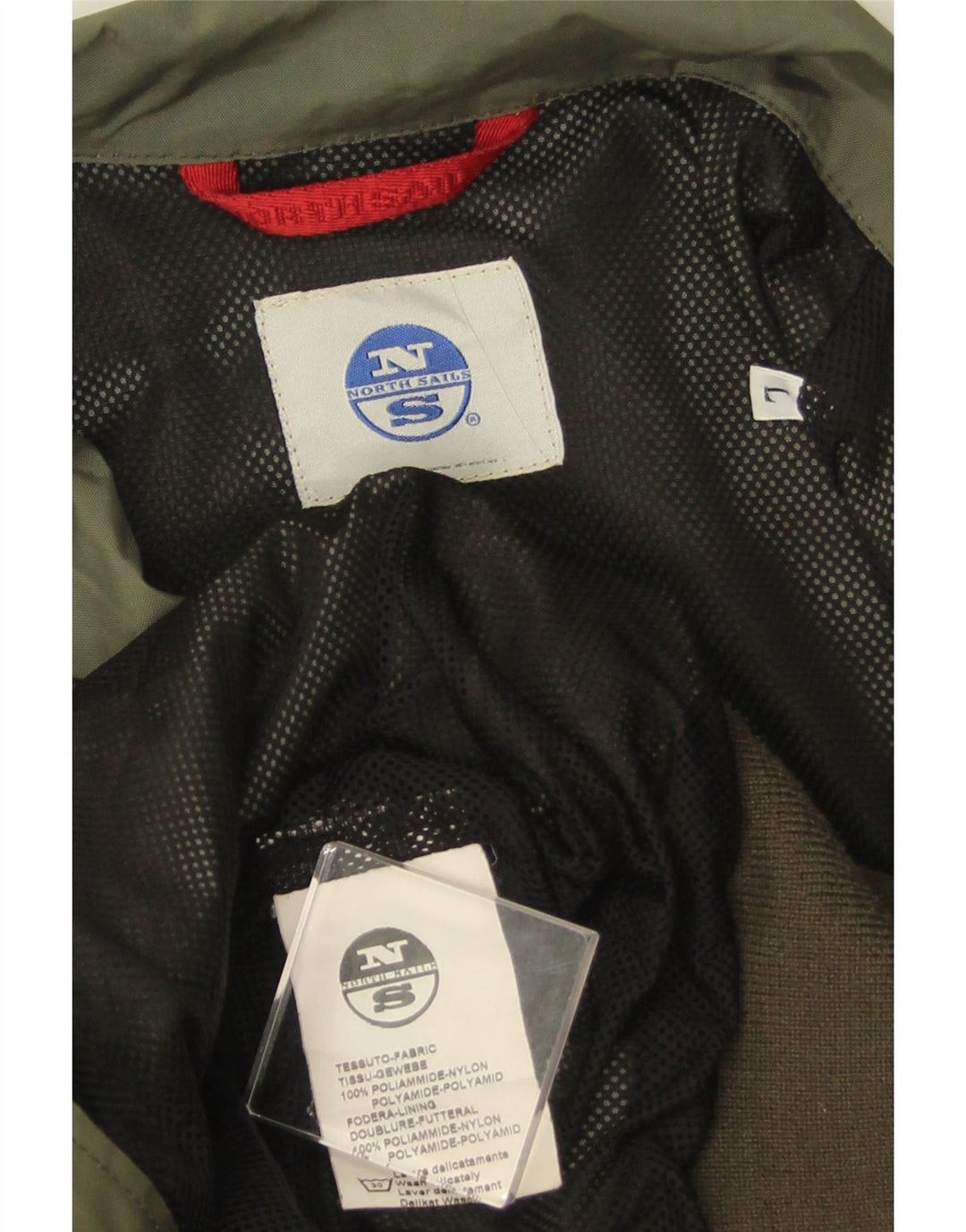 NORTH SAILS Chaqueta bomber para hombre UK 40 Large Caqui Nylon