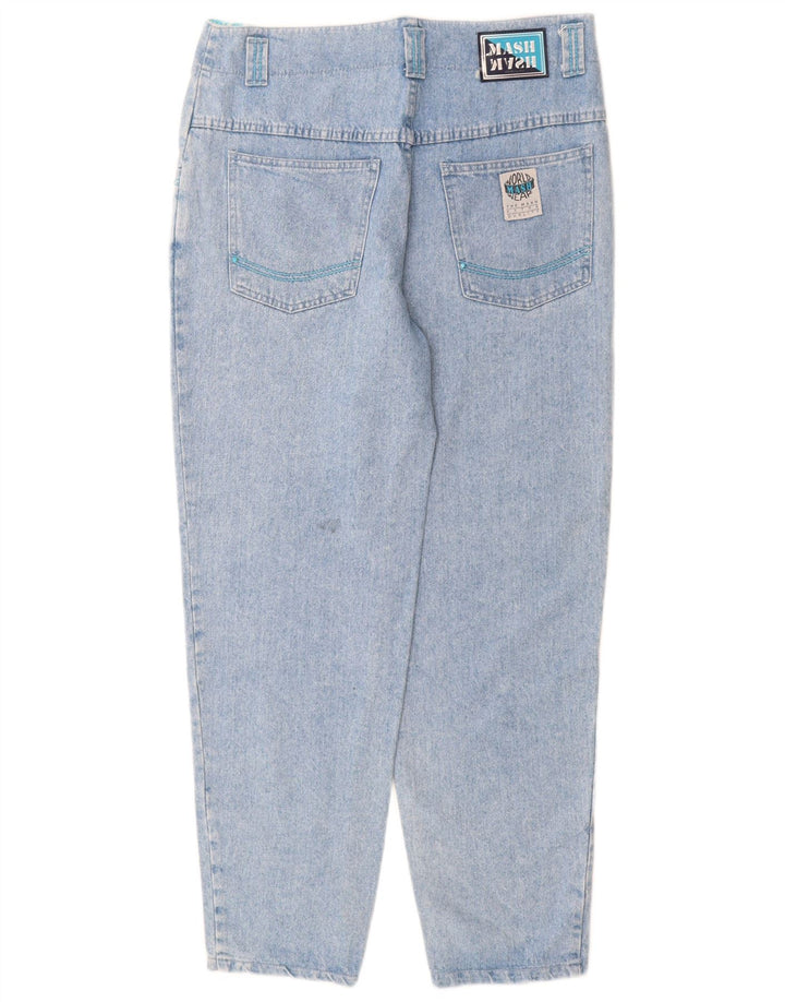 Mash Jeans cónicos para mujer IT 46 Large W30 L30 Algodón azul