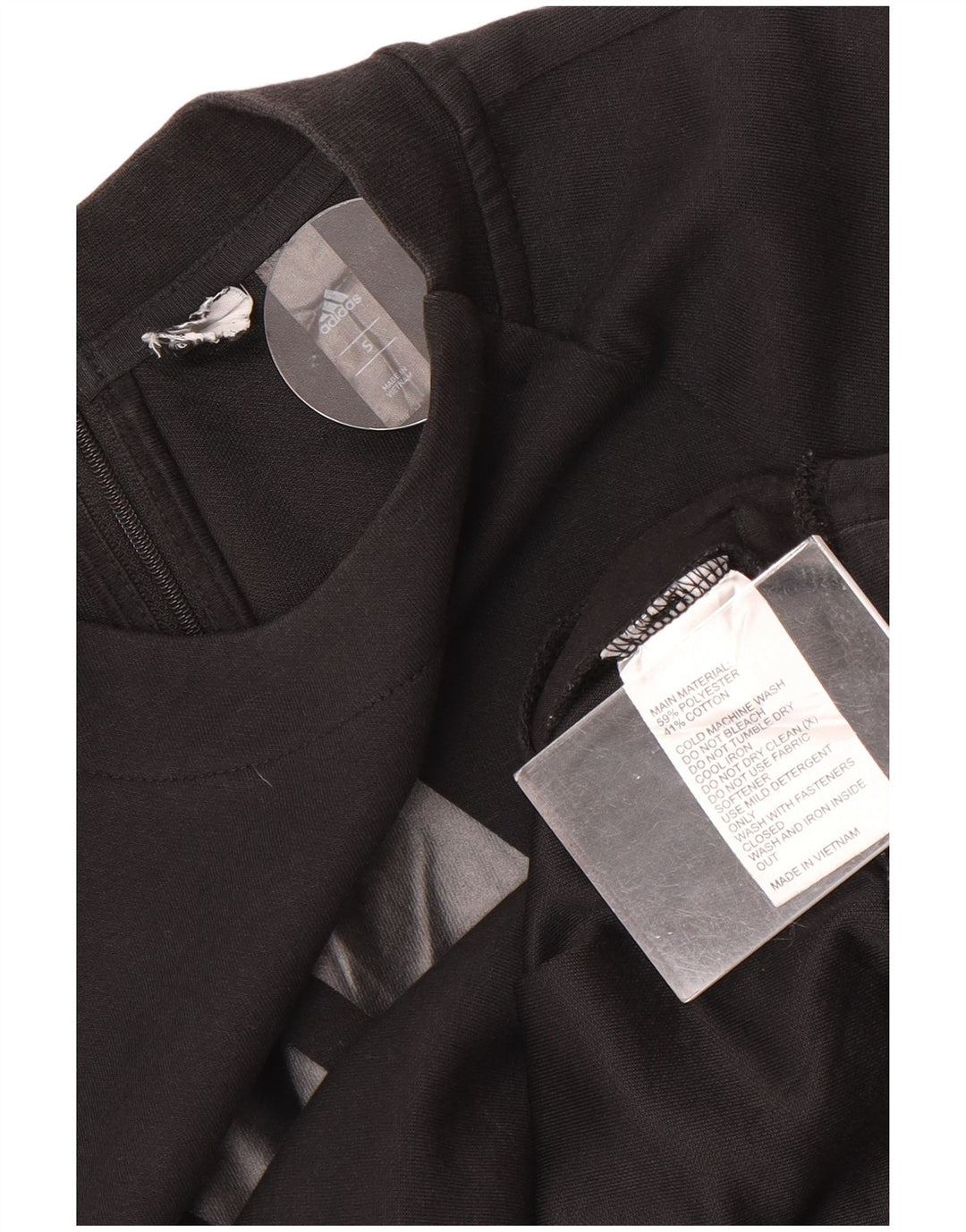Adidas - Sudadera de gran tamaño con gráfico para mujer, talla 10, color negro
