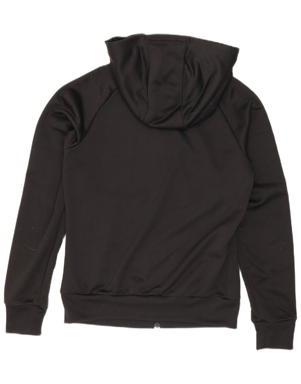 Adidas Sudadera con capucha y cremallera para mujer UK 8 Small Poliéster negro