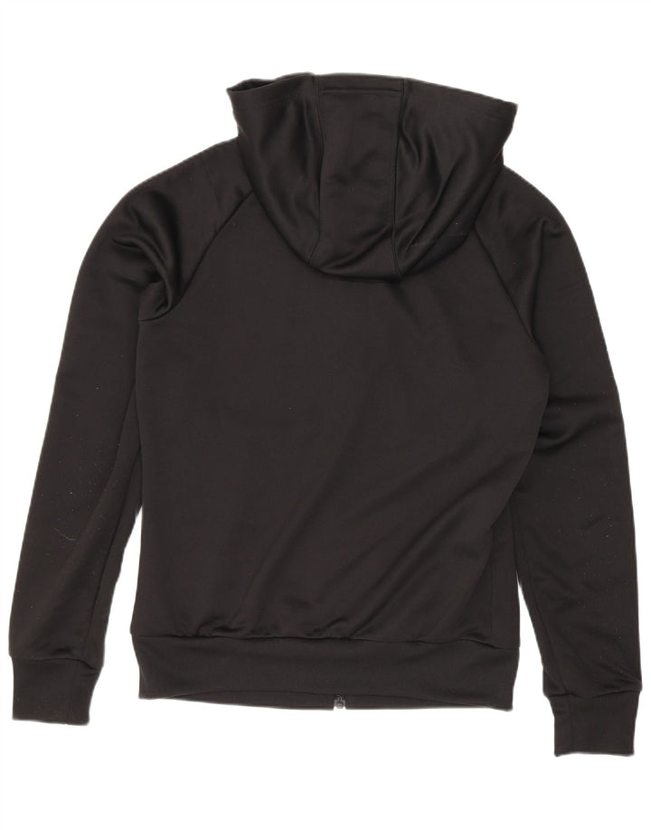 Adidas Sudadera con capucha y cremallera para mujer UK 8 Small Poliéster negro