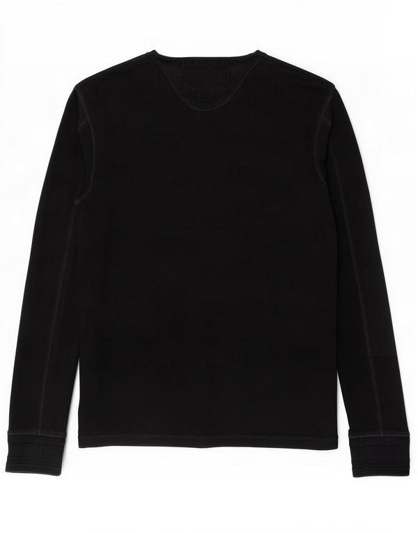 Superdry Hombre Top Manga Larga XL Algodón Negro