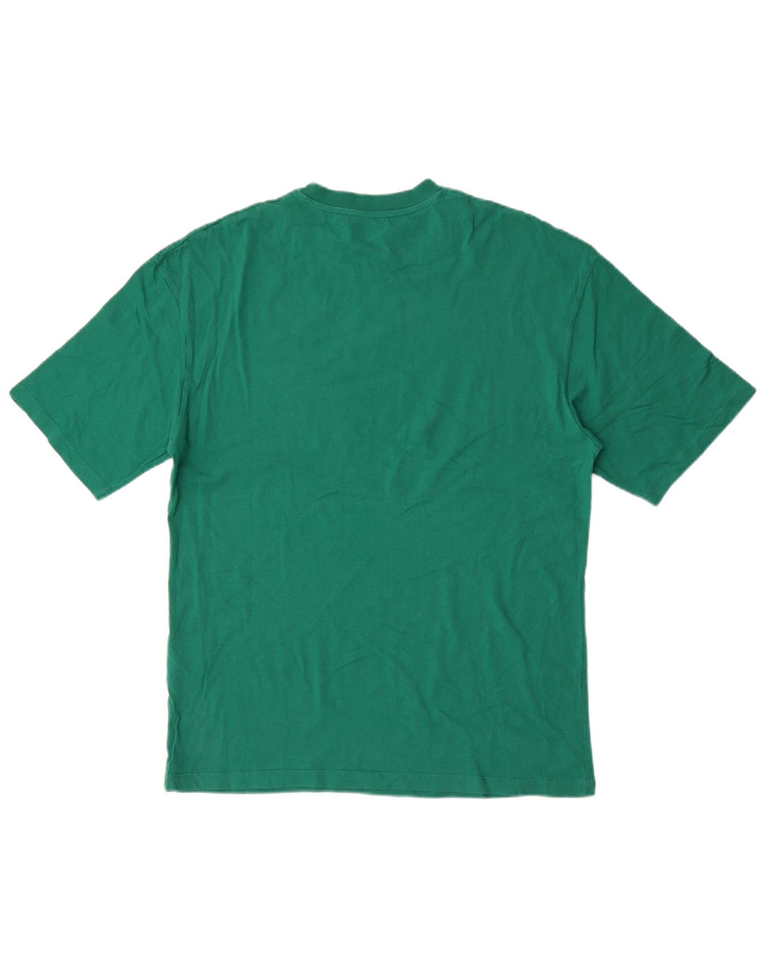 Jack & Jones Hombre Regular Camiseta Top Algodón Verde Medio