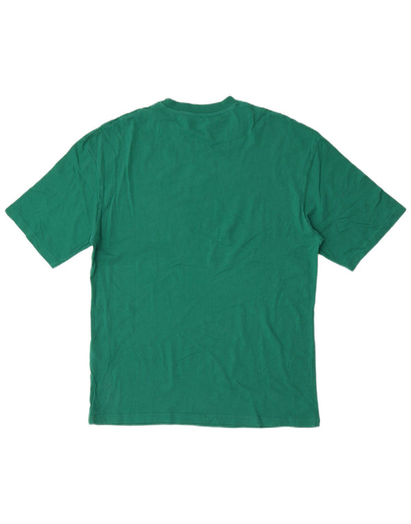 Jack & Jones Hombre Regular Camiseta Top Algodón Verde Medio