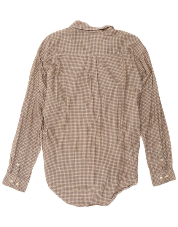 Camisa Tommy Hilfiger Hombre Algodón a cuadros marrón medio