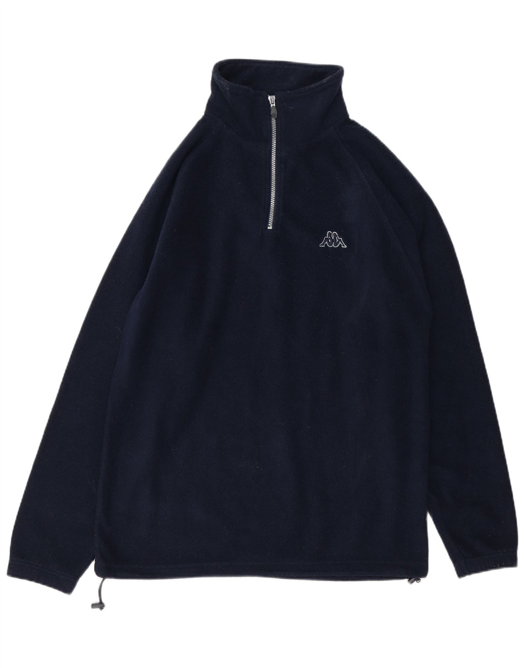 KAPPA Hombre Jersey De Forro Polar Con Cremallera Y Cuello Medio Azul Marino