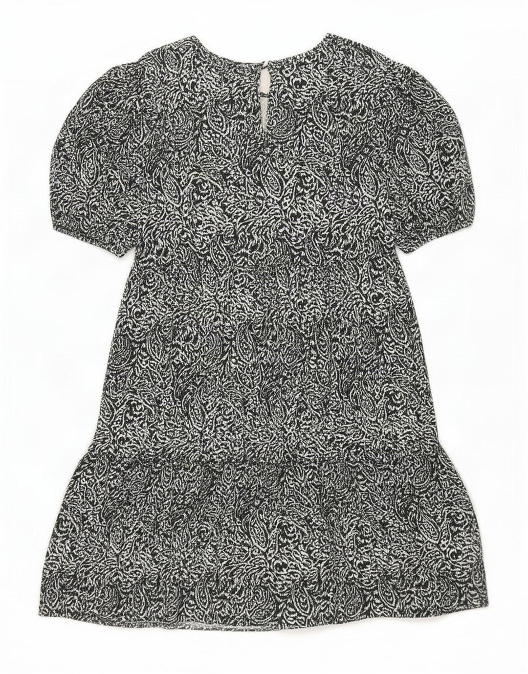Marks & Spencer Vestido escalonado para mujer UK 42 Mediano Poliéster de cachemira negro