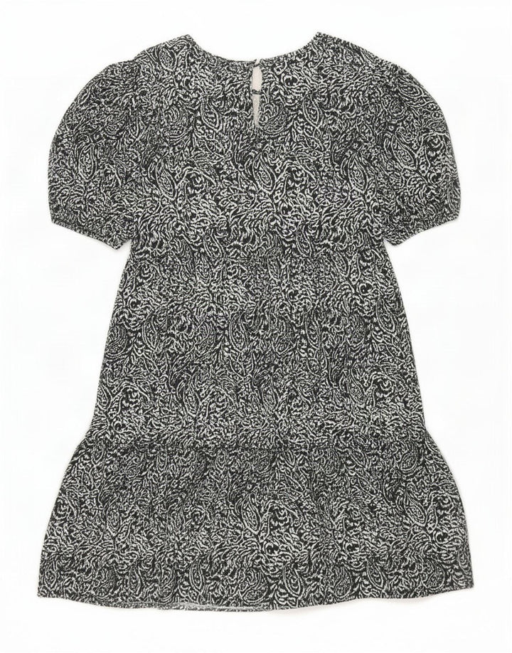 Marks & Spencer Vestido escalonado para mujer UK 42 Mediano Poliéster de cachemira negro
