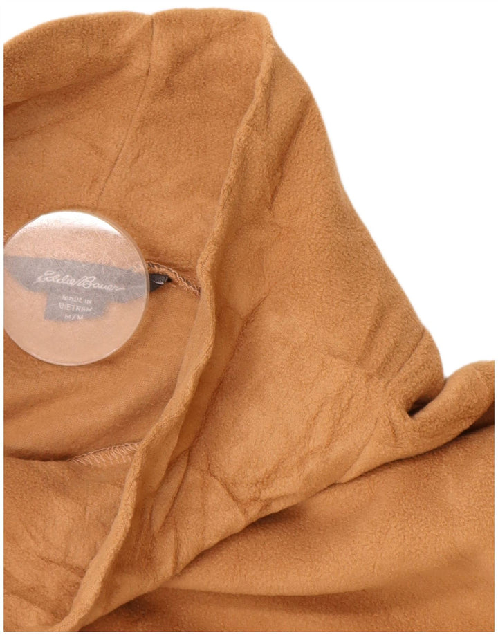 Eddie Bauer Jersey largo de forro polar para mujer UK 44 Poliéster marrón medio
